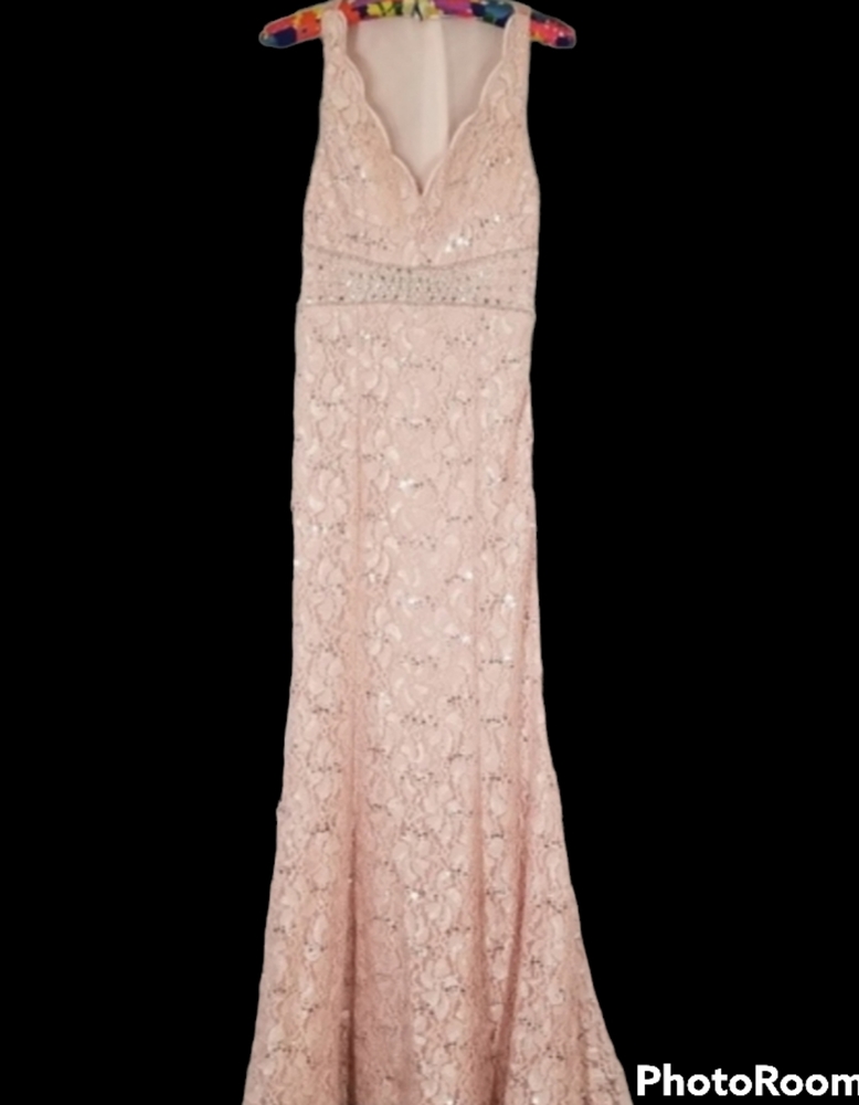My Michelle Special Occasion Pink Prom Maxi dress. Size 3 - Picture 8 of 9